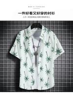 Ropa de playa para hombre, conjunto de 2 piezas, camisa hawaiana y pantalones cortos de secado rápido, ropa de moda para hombre, trajes informales estampados de verano - details 2