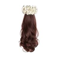 Extensión de cabello de cola de caballo con lazo de lunares blancos estilo Ballet, peluca ondulada y rizada sintética suave resistente al calor - details 3