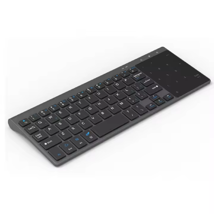 Teclado inalámbrico delgado de 2,4G con panel táctil, Mouse numérico, USB, para Android, escritorio, portátil - 1