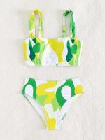 Bikini de cintura alta, Tre 2025 para mujer, conjunto de Bikini Bandeau Sexy para mujer, Tre de natación de playa brasileño para mujer - details 12