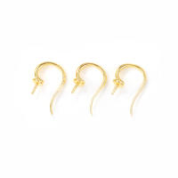 Latón color oro de 18 quilates, compatible con cuentas de medio agujero con ganchos de medio pasador para pendientes, joyería de alta calidad, accesorios para manualidades. - details 41