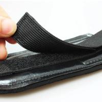 Correas de elevación tipo gancho SBR, gancho de agarre para levantamiento de pesas ajustable, protector de muñeca de potencia auxiliar antideslizante suave, 1 par - details 5