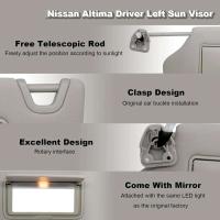 Altima 2017 2013 2014 2015 2016 2018 Nissan coche con luz 96401-3TA2A 96400-3TA2A visera solar del lado del conductor del pasajero - details 2