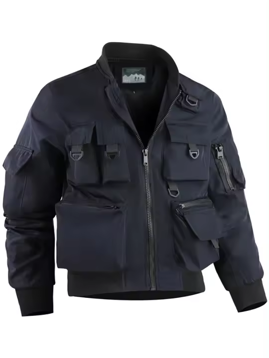 2024 Fall And Winter Men's Casual Versatile Trend Outdoor Military Cross-Country Sports Windproof Waterproof Tactical Jacket - 1