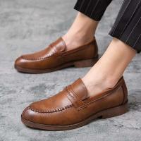 Nuevo producto Creatividad 2025 Moda y ocio Zapatos de vestir Oxford de cuero genuino para hombres Suelas hechas a mano - details 5