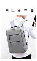 Mochila de negocios para hombre, versión coreana, bolsa de viaje de moda, mochila informal para estudiantes, minimalista y a la - details 0