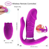 Juguetes sexuales, Llevando un pene Control remoto inal ámbrico para mujeres huevo de salto calentado estimulación del clítoris masturbador Sexo productos para adultos - details 1