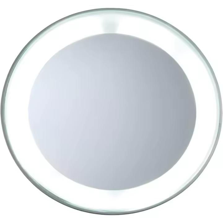 Maquillaje LED de 15 aumentos con ventosas para montaje - 1