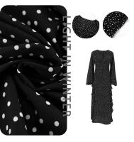 Vestido francés con volantes y cuello en V, manga abombada, estampado de puntos, novedad de verano, moda para mujer - details 2