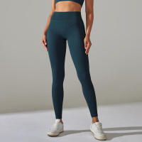 Pantalones deportivos de cintura alta sin costuras para yoga para mujer para hacer ejercicio y correr - details 48