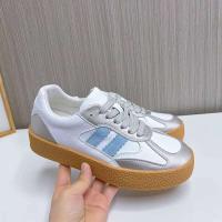 Zapatos para caminar tenis de suela gruesa cómodos de cuero sintético informales con cordones - details 9