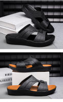 Sandalias de verano de moda para exteriores, estilo papá, de talla grande, con suela gruesa, zapatillas casuales para hombre - details 3