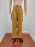 Pantalones elásticos coreanos cómodos originales de mujer Pana Lisa de pierna recta sueltos de Otoño Invierno - details 5