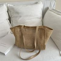 Nuevo bolso de paja tejido de verano, bolso de hombro de paja informal bohemio para mujer y niña - details 10