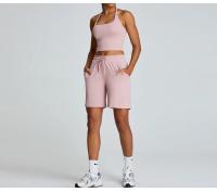 Pantalones cortos deportivos informales para mujer, ropa exterior de secado rápido, con cordón, para correr y Fitness - details 20