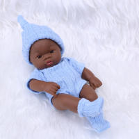 Muñecas negras africanas de 20cm, bebé Reborn, tacto suave, alta calidad, juguetes para niños - details 2
