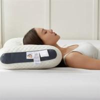 Almohada ortopédica 3D para el cuello, cojín de alta elasticidad, suave, porosidad, lavable, ropa de cama para Hotel y hogar - details 7