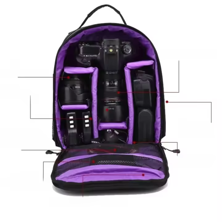 Mochila Multifuncional Para Cámara Al Aire Libre Impermeable Bolsa De Hombro Para Video Digital DSLR Sony Estilo De Bolsa De Cámara - 1