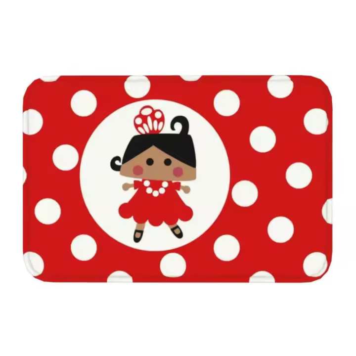 Alfombra de Entrada de Bailarina Flamenco Personalizada Antideslizante, 40*60cm, Alfombra de Cocina y Baño de Estilo Español - 1