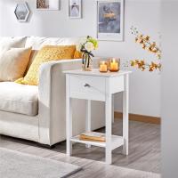 Conjunto de Mesillas de Noche Madera Mesitas de Noche con Patas Mesa Auxiliar para Cama Dormitorio Habitación 40x30x61cm - details 1