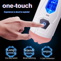 Taza de masturbación eléctrica abierta, 10 modos de vibración, juguetes irritantes para el pene, sexo Oral y masturbación de doble canal vulvar, productos para adultos masculinos - details 2
