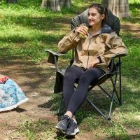 Silla Camping 150kg Alta Silla Plegable Camping Acolchada Resistente Sillas Jardin Respaldo Silla Playa Plegable Alto con Bolsillo y Portavasos Sillas Terraza Exterior Silla Director - details 20