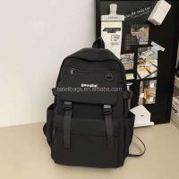 Mochila informal coreana de gran capacidad con diseño integrado simple, adecuada para entrega a estudiantes 9977 - details 8