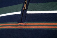 Suéter de punto medio para hombre, tops casuales a rayas, otoño e invierno - details 16