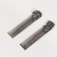 Peine de Metal para estilismo de peluquero de tamaño de bolsillo, peine profesional de aleación de Zinc para Barba para hombres, herramientas portátiles para dar forma al cuidado del bigote y antienredos - details 4