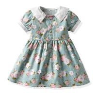 Traje Hermanos 2025 verano, niños y niñas pastoral de manga corta, camisa floral, mono y pantalones cortos. - details 1