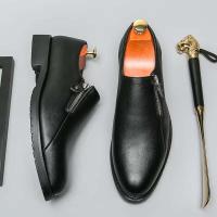 2024 Nuevo producto Creativo Hombres de alta calidad Cuero cómodo Fácil de usar, Zapatos casuales de moda antideslizantes - details 4