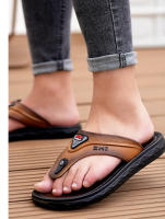 Chanclas para hombre, duraderas, antideslizantes, de suela gruesa, sandalias de playa de verano para exteriores, a la moda. - details 1