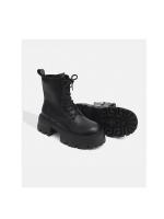 Botas Martin para mujer 2025, nuevas botas individuales con suela gruesa que realzan la altura, botas ajustadas de estilo británico, botas cortas con cordones - details 4