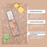 Brillo y caca para el cabello, cuerpo facial, líquido colorido, suave, cómodo y brillante - details 4