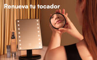 Espejo maquillaje con luz LED Brillante ,Espejos para Tocador Iluminado Ajustable,Incluye Espejo Redondo Pequeño con Aumento de - details 5