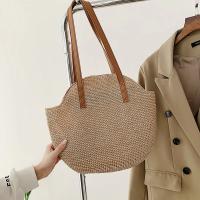 Bolso de Playa de Paja Hecho a Mano Estilo Bohemio Vintage Gran Capacidad Informal para Vacaciones - details 8