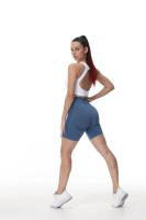 Nuevos pantalones cortos deportivos de cintura alta sin costuras con forma de sonrisa para mujer, pantalones cortos de entrenamiento de Yoga con realce, pantalones cortos sexys para correr y Fitness - details 13