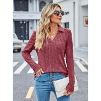 Polo de moda para mujer, camiseta informal de manga larga para primavera y otoño, elegante para mujeres jóvenes - details 5