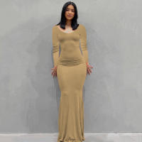 Vestido Largo para Mujer 2025 Correas Estables + Tela Elástica Estilo Moldeado SKIMS - details 35