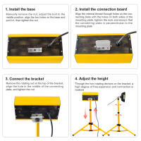 Lámpara de curado de pintura infrarroja DATOU BOSS, lámpara de pintura de calefacción de onda corta de 2000W con soporte elevable, luz de secado para carrocería de coche - details 1