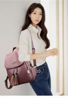 Mochila antirrobo de cuero suave de alta calidad para mujer, bolso de hombro informal, bolso escolar de gran capacidad, a la mod - details 10