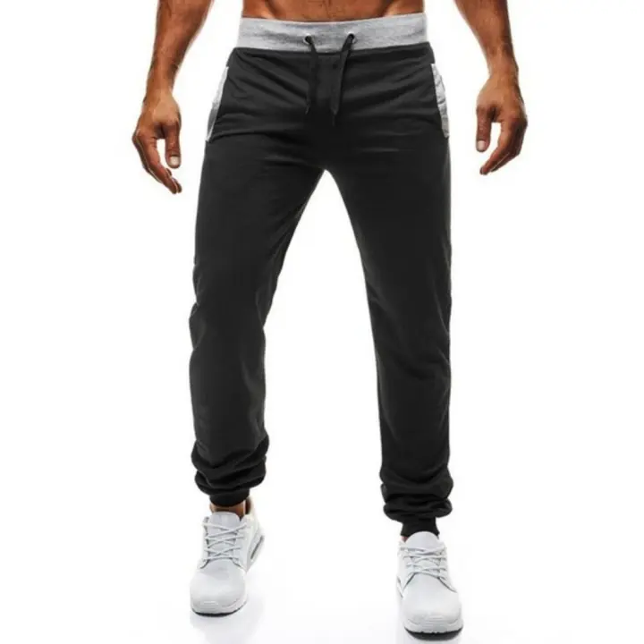 Pantalones de jogging informales para hombre, pantalones deportivos de cintura elástica para exteriores, otoño - 1