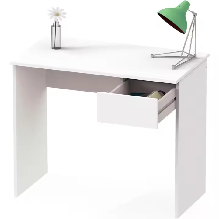 Mesa de Ordenador de Espacio Grande 75x90x50cm Cajón Oficina Habitación Juvenil Escritorio - 1