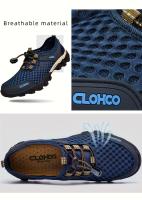 Zapatos de malla con suela de goma gruesa, zapatos adhesivos en frío hechos a mano para deportes casuales al aire libre para hombres. - details 5