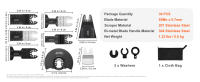 SucceBuy Kit de cuchillas multiherramienta, compatible con Dewalt Bosch Hitachi Chicago - details 4