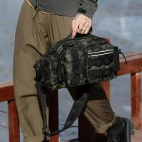 Bolso de cintura versátil para hombres, bolso de pecho, bolso cruzado de hombro para exteriores, bolso para cañas de pescar, bol - details 6