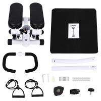 Stepper de fitness, stepper arriba-abajo con manillar, swing stepper, máquina de ejercicios con bandas de resistencia, capacidad de carga 150 kg, equipo deportivo stepper para el hogar, oficina, sala de estar, gimnasio - details 4