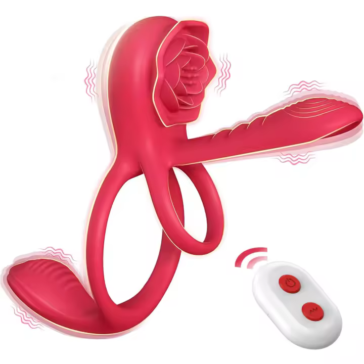 Anillo vibrador inalámbrico para pene, con Control remoto de clítoris estimulador, eyaculación retardada, Juguetes sexuales para adultos y parejas - 1