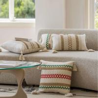 Funda de almohada con borlas para sala de estar, cojín de cama, almohada de cintura, funda de cojín de lujo ligera - details 7