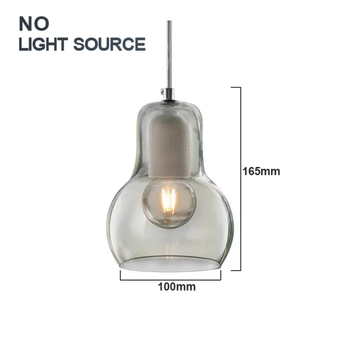 Lámpara colgante moderna nórdica PARKSON de vidrio para decoración del hogar iluminación de sala de comedor y dormitorio AC 110V 220V E27 Montaje en cordón - 1